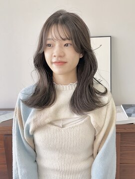 ヘアー アイス 御器所本店(HAIR ICI) 透明感髪質改善カラー◎レイヤーミディ×くびれ20代30代小顔