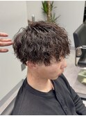 刈り上げマッシュ/ツイストスパイラルパーマ/無造作パーマ