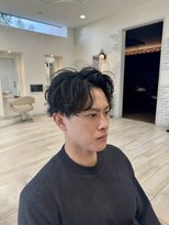 ロンド ラマ 岐阜(Lond bla-ma) センターパート×ルーズツイストスパイラル【Lond伊藤メンズ】