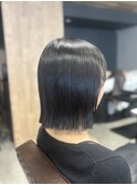 【切りっぱなしボブ】