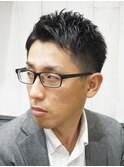 メンズショートビジネスカジュアルフェザーカット
