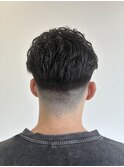 癖毛を生かしたフェード