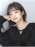 暗髪×ボブ×地毛風縮毛矯正