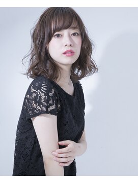 シャンプー 本店(SHAMPOO) Aライン×ラフウェーブはスゥイートなモテ髪を演出