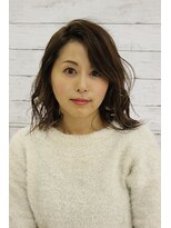 スパーク ヘアアンドフェイス(Spark HAIR&FACE)&nbsp;ミディアムロブ×グレージュハイライト！Ｓｐａrk　[柳澤　陽光]