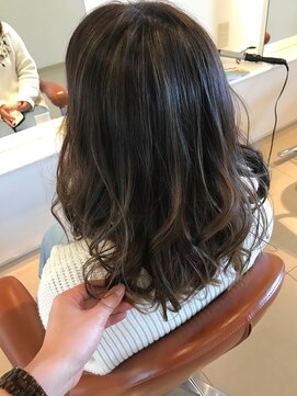 ヘアーデザイン イーエックスターバン(Hair Design ex Turban) ハイライト×グラデーションカラー