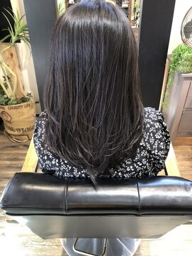 ガラスのくつ カール縮毛矯正でナチュラルJカール