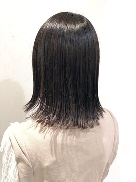 ネオリーブアオバ 高田馬場店(Neolive aoba) アディクシーカラーサファイア×切りっぱなしボブ