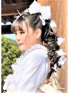 デザインヘアーピアジェ 八木店(DESIGN HAIR PIAGET) ☆2021ピアジェ成人式☆最新アップスタイル＆着付＆メイク☆