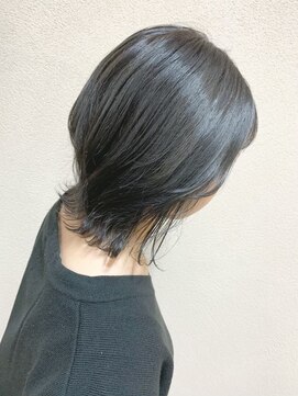 if ウルフカット×マットグレージュ