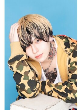 ルフレ 新宿歌舞伎町店(Reflet) 無造作/メンズインナーカラー/ゆるパーマ/メンズカット/