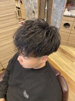 銀座マツナガ 神田店 メンズ無造作フェード束感ツイストスパイラルショートストリート