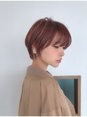 ショコラアッシュ/ヘルシースタイル/ふんわりカール/金髪ボブ