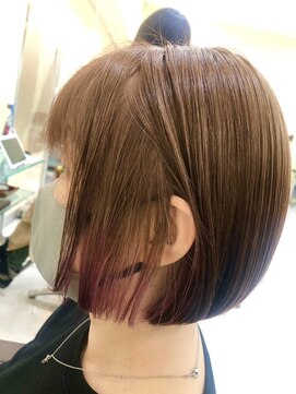 プールドゥマン 屯田(POUR DEMAIN) 【POURDEMAIN】インナーカラ―×ボブ