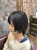 ヘアー クリエイト カルバリ(HAIR CREATE Calbari)&nbsp;ブルーブラック×クラゲウルフ