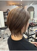 ショートグラデーションのインナーカラー