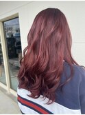 【HAIR lala+】#チェリーレッド #ダブルカラー #ハイトーン