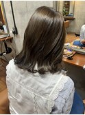 ミディアム伸ばしかけオリーブブラウン【LODAT横浜】
