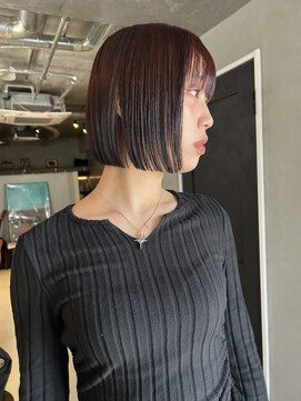 ソイリウム 下北沢(soi rium) 切りっぱなしボブ_ブリーチなしカラー