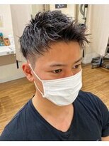 クレアメンズ 横浜能見台(CREA men's)&nbsp;横浜メンズヘアビジネスツーブロック刈り上げアップバングヘア