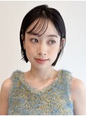 切りっぱなしボブ　ぷつっとボブ　コンパクトボブ