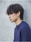 【メンズstyle】ベリーショートニュアンスパーマグレーベージュ