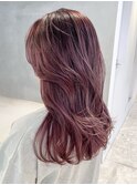 ロング韓国ヘア美髪顔周りレイヤーおくれ毛_ba498831