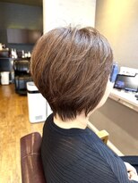 ヘアーメイクロージー 八軒店 (HAIR MAKE ROSY)&nbsp;インナーカラーショートカットシュートボブハイライトメッシュ