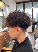 ツイストスパイラル　ニュアンスパーマ　メンズ　メンズカット