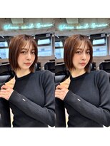 ロンドプロフィール 浦和(Lond profil)&nbsp;イメチェン　ボブ　外ハネボブ　美髪　ホワイトブロンド　韓国