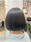 《re view MIRU》ミニボブ/アッシュブラックカラー