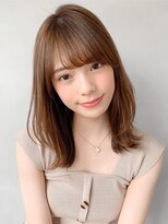 似合わせカット前髪チェリーブラウンミニウルフ#266f0519