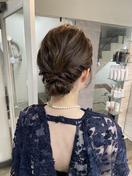 ハイル(KHAIR) シニヨンアレンジ♪/梅田美容室/金城二千夏