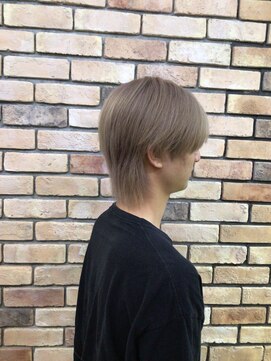 アクトスタイリッシュヘアー 知立(Act stylish hair) メンズセンターウルフWカラーベージュナチュラル