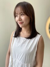 ユニバイリサ 天神大名店(uni by risa) オリーブグレージュ 顔周りカット 前髪カット 透明感カラー 20代