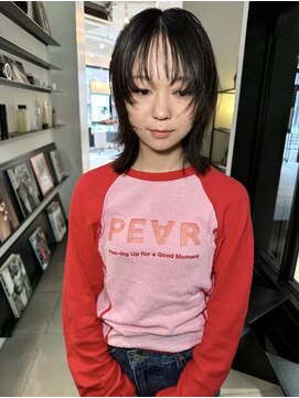 シータ(sheta) 【表参道/sheta】ミディアムヘア暗めカラーラウンドバング