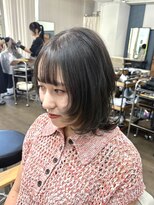 ルアン 上通り(ruen) 似合わせハッシュカット×オリーブカラー ruen 熊本 田口紗羅