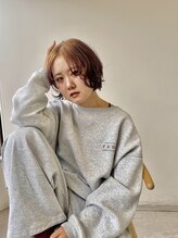 スリーマーク(THREE mark)&nbsp;【ルーツカラー】逆グラデーションの切りっぱボブ＊