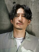 ゴート(GOATO)&nbsp;色気センターパート　ツイストスパイラル　鹿児島パーマ