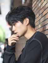 テクト バイアッシュ 吉祥寺店(Tect by Ash)&nbsp;フェザーパーマセンターパート毛流れパーマニュアンスパーマ