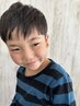 【男子小学生★髪と眉毛改善】男子小学生カット+眉カット