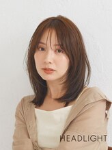 アーサス ヘアー デザイン 蕨店(Ursus hair Design by HEADLIGHT)&nbsp;#小顔似合わせレイヤー#前髪あり#韓国#イメチェン#顔周り内巻き