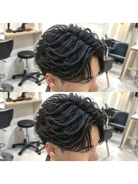 アイトーキョープラスシー 横浜(AI TOKYO+Sea) 横浜/ルーズショート/フェザーパーマ/センターパート