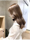 ミルクティーベージュ・艶カラー・オルチャンヘア