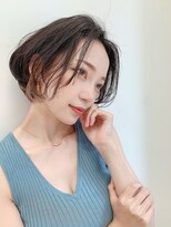 ユニック ウメダ(unique UMEDA)&nbsp;前髪なしグラデーションボブ＋前下がりボブ+３０代ボブ+