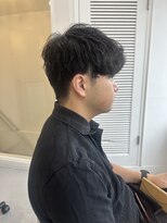 メンズカット バイ ソイクフ(メンズカット by SOY-KUFU)&nbsp;マッシュラウンドマッシュ波巻きパーマツイスパ/東伏見