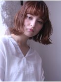 小顔見せで大人かわいい☆ハイトーンカラー×フェミニンボブ