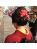 （４名以上）日本舞踊　振袖着付+アップスタイル+メイク