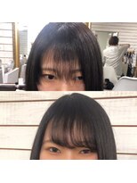 ビーヘアサロン(Beee hair salon)&nbsp;【渋谷エクステ・カラーBeee/安部 郁美】前髪エクステ