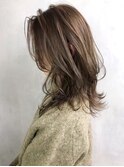 ミントベージュ_ココアブラウンフリンジウェーブ_ba277691